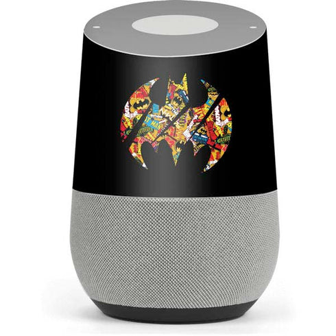 DC Comics Batman Silhouette Logo Vintage Pattern Google Home Skin